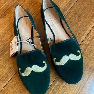 Clever Trafaluc Dark Green Flats